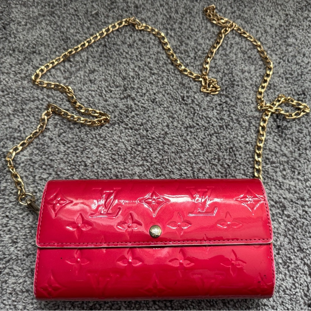 Louis Vuitton Red Vernis WOC Wallet on Chain